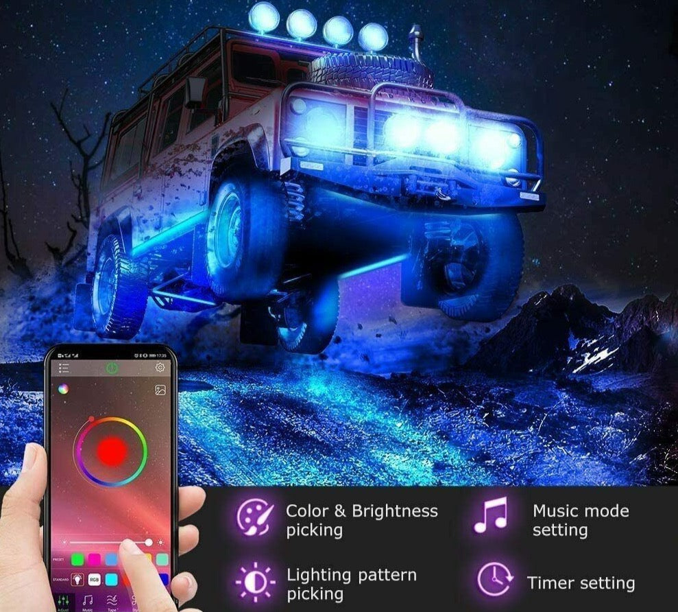 FlexGlow™ Wireless Car Underglow Lights